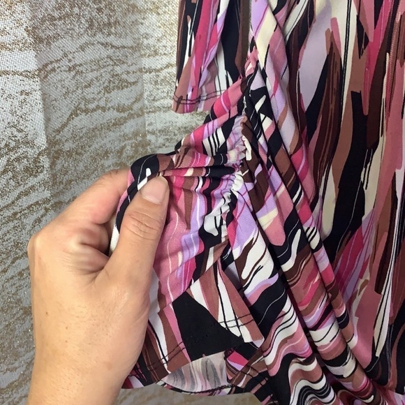 Motherhood Maternity Multicolour Abstract Print Blouse Size M - Picture 7 of 13